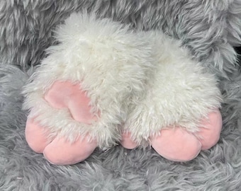 Sheep Hoof Furry Paws Fursuit, Soft-Haired Gloves, Pre-Made Pet Play, Cat Cosplay Glove, Puppy Glover, Wolf Tiger Fox Paws Custom Gift