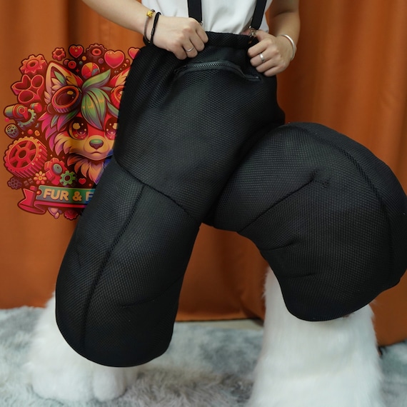 Fursuit Leg Padding Furry Leg Interior Base, Plush Fursuit Digi, Digitigrade, Wolf Cosplay Clothes Leg Accessories Soft Fluffy Paw Gifts