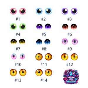 Eye Mash para disfraz de piel - Pedido personalizado. Estilos impermeables, transparentes y resistentes a arañazos. Malla duradera de colores vibrantes para la base de la cabeza. Regalo.
