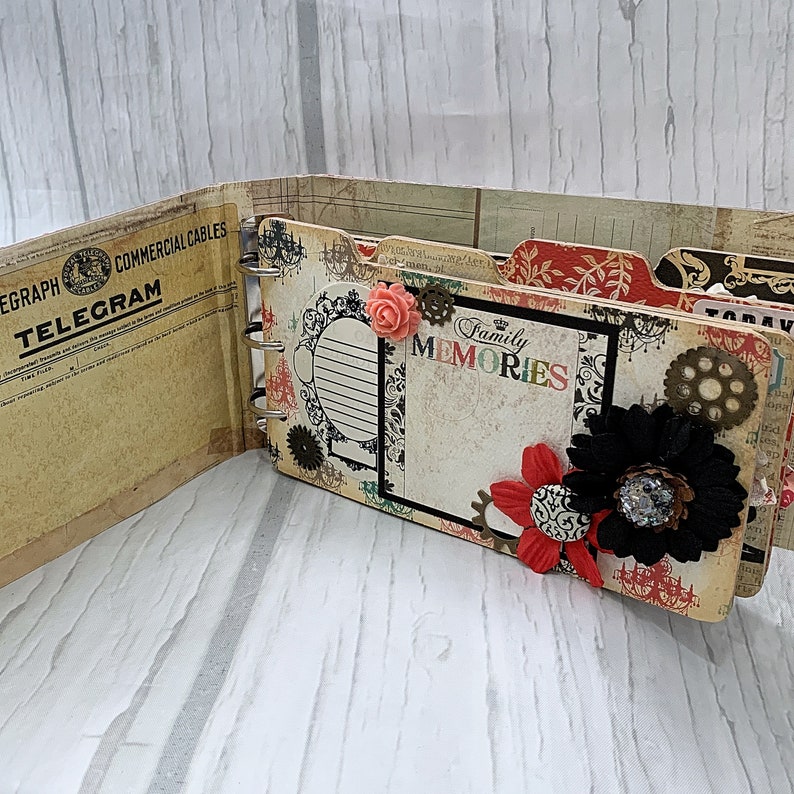 Fabric Covered Maya Road Chipboard Binder Scrapbook Mini Album Etsy
