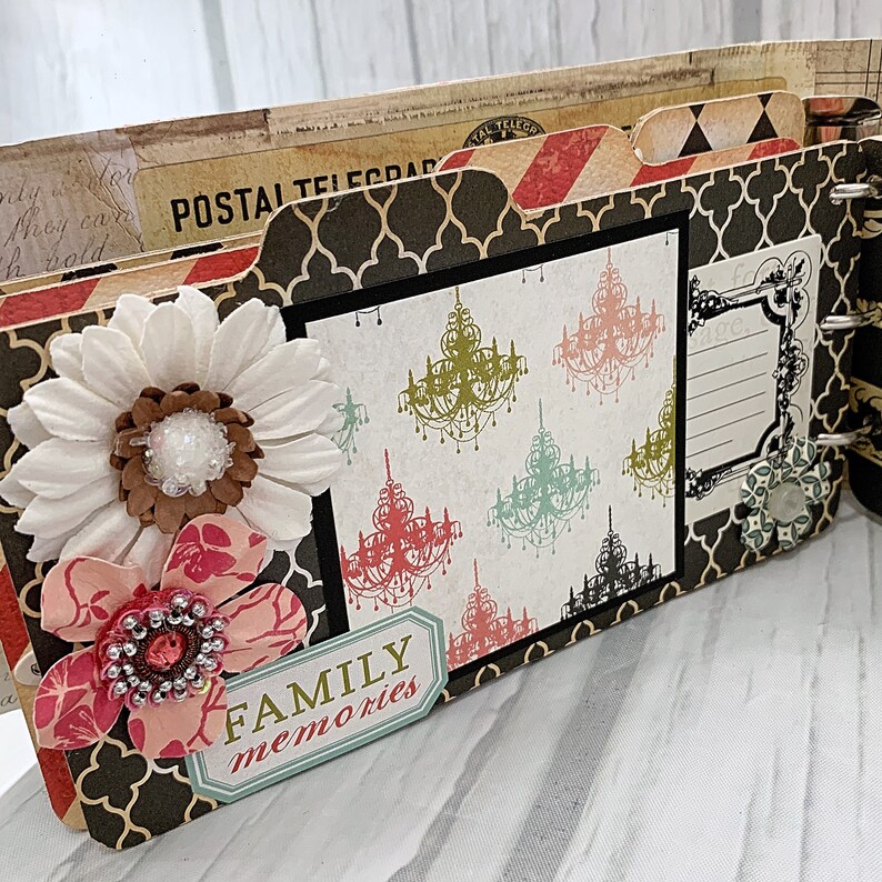 Fabric Covered Maya Road Chipboard Binder Scrapbook Mini Album Etsy