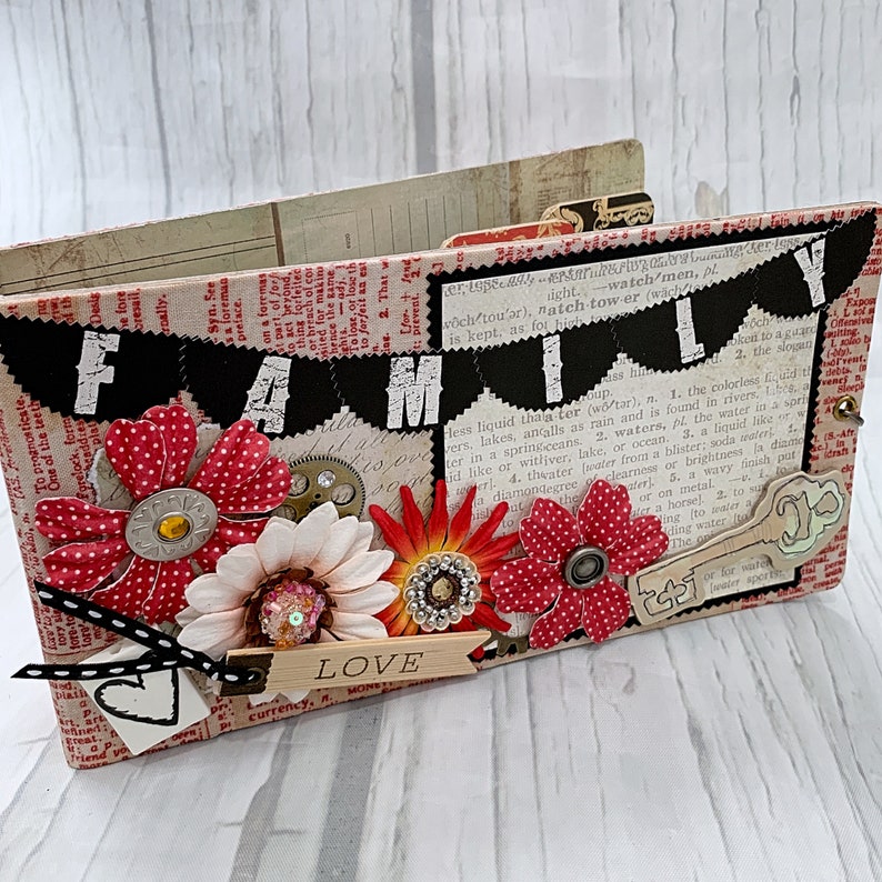 Fabric Covered Maya Road Chipboard Binder Scrapbook Mini Album Etsy