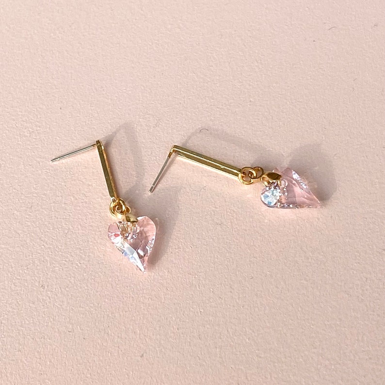 Dainty Earrings Minimalist Dangle Earrings Geometric Oval Etsy