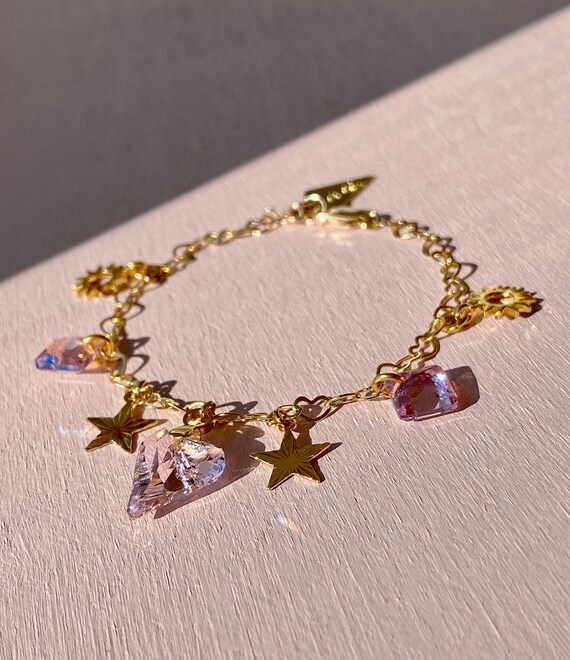 Gold Charm Bracelet 14k Goldfilled 