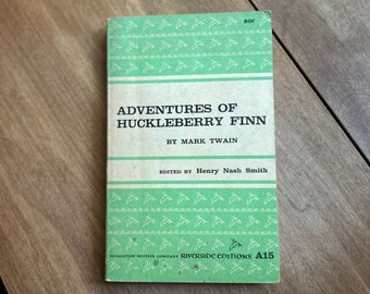 1958 Taschenbuchausgabe von „Die Abenteuer des Huckleberry Finn“ von Mark Twain