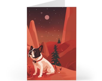 French Bulldog Christmas Greeting Cards (Set of 7)