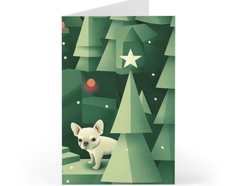 French Bulldog Christmas Greeting Cards (Set of 7)