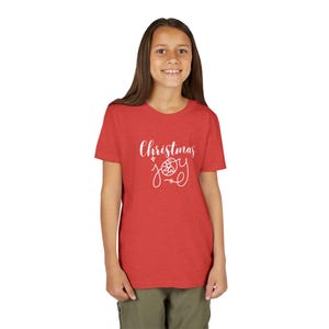 Weihnachtsfreude Jugend Kurzarm T-Shirt