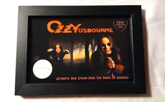 Ozzy Osbourne Hair Strand Memorabilia Collectible With COA