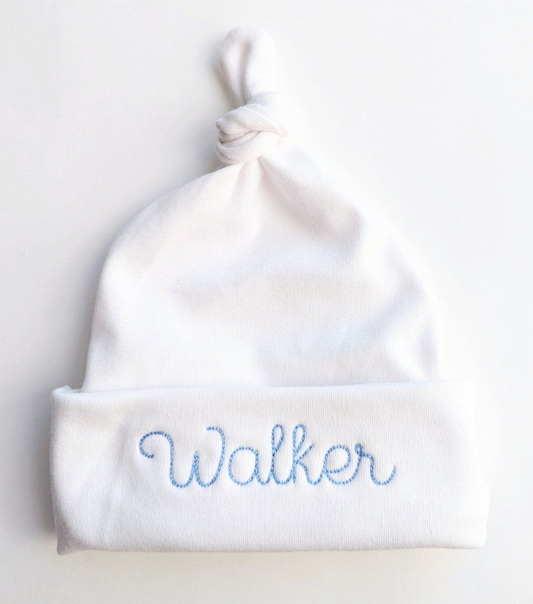 Embroidered Monogrammed Baby Hat: Personalized Newborn Knot Cap - Etsy