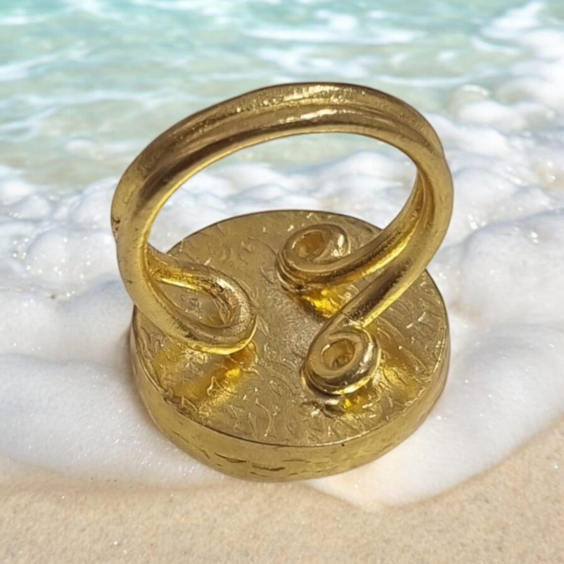 Roman Coins Rings / Agestable Size / Handmade Rings / 14K Gold Plated ...