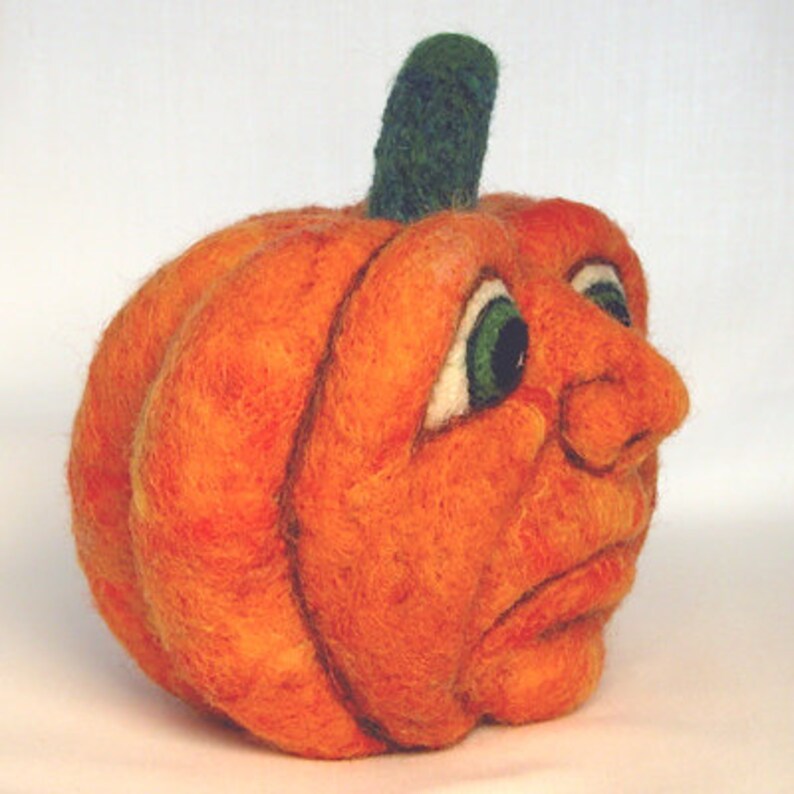 PDF Tutorial How to Make Needle Felted Pumpkin Faces Etsy