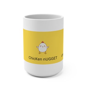 Funny Chicken Themed Coffee Mug - Whimsical Chicken Cup, Humorous Chicken Mug 15 oz
