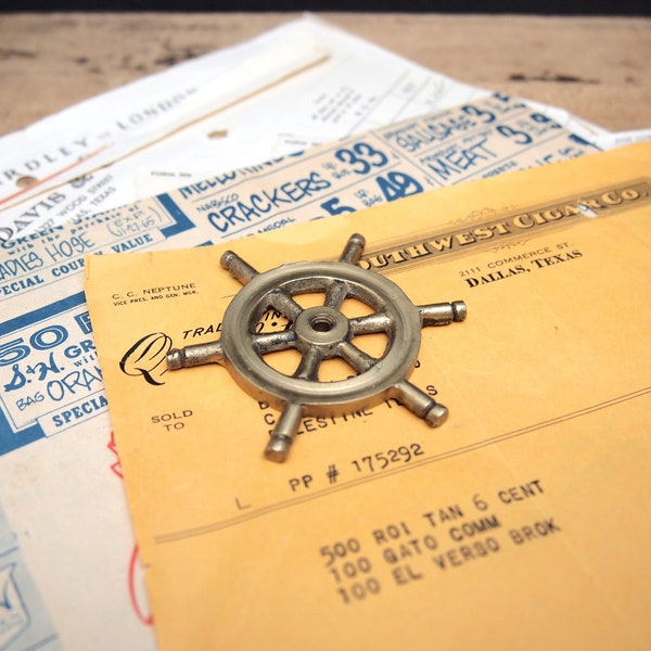 Brass Ship Steering Wheel Etsy