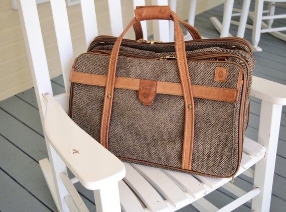 Vintage Hartmann Leather and Tweed 