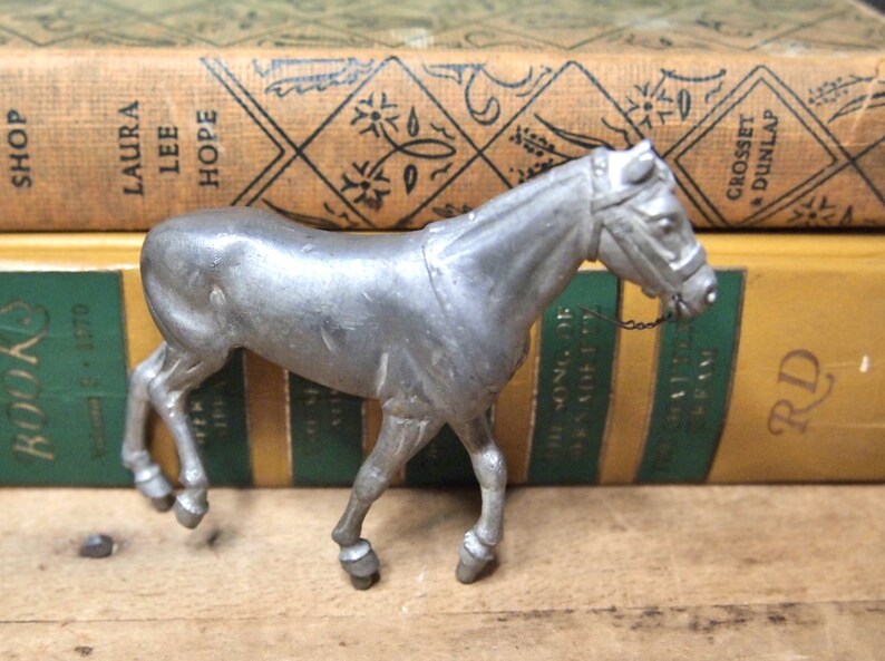 Vintage Lead Horse Lead Miniature English Western Silver asis Etsy