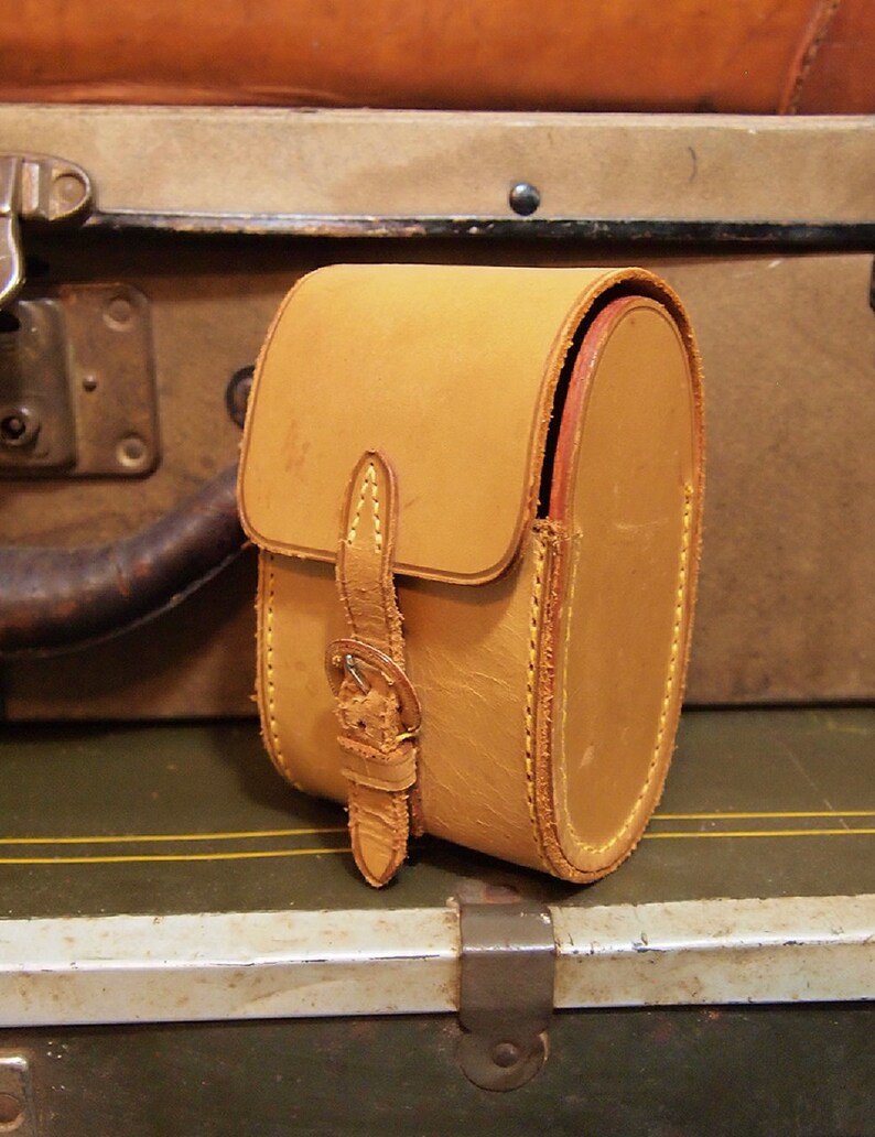 leather camera lens case