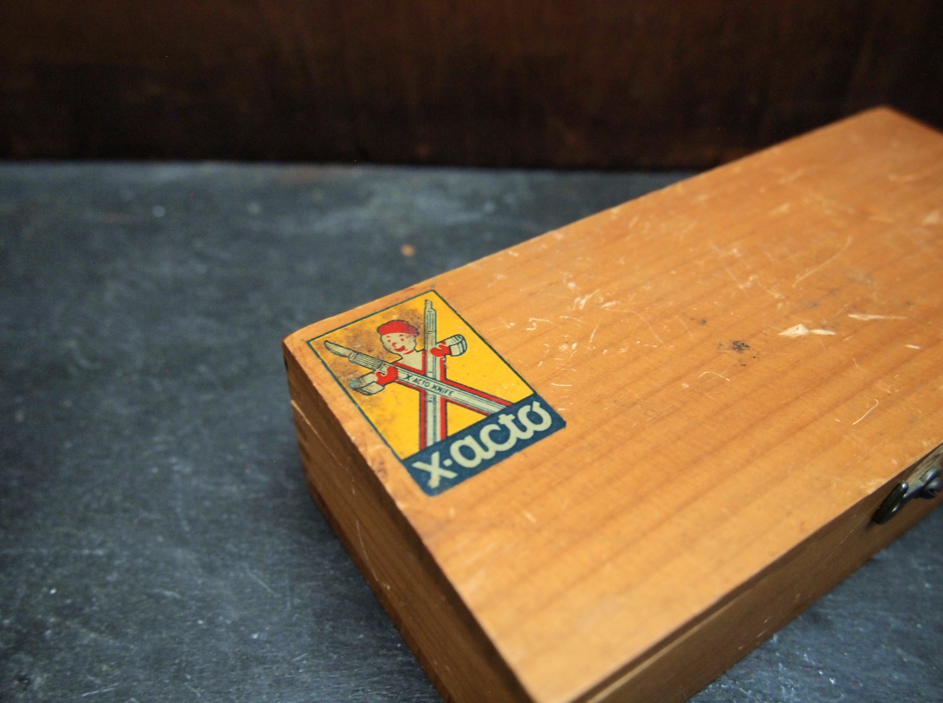 Vintage X-Acto Craft Carving Tool Set in Original Wood Box - Not