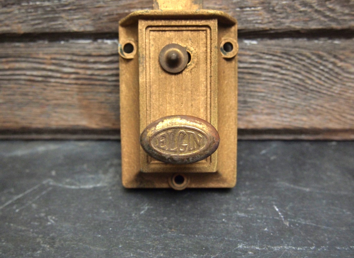 Vintage Elgin Door Twist Latch Metal Architectural Etsy