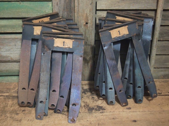 Free Shipping Lot Of 5 Metal File Drawer Dividers Numbered Etsy