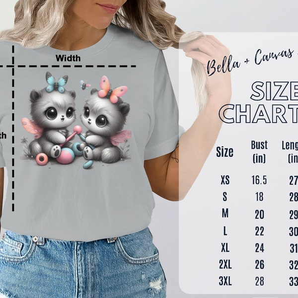 Cute Animal T-Shirt, Gray Kitten Fairy Graphic, Butterfly and Flowers, Available on 15oz Mug