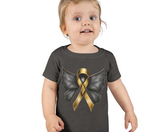 Gold Ribbon - Childhood Cancer Toddler T-shirt