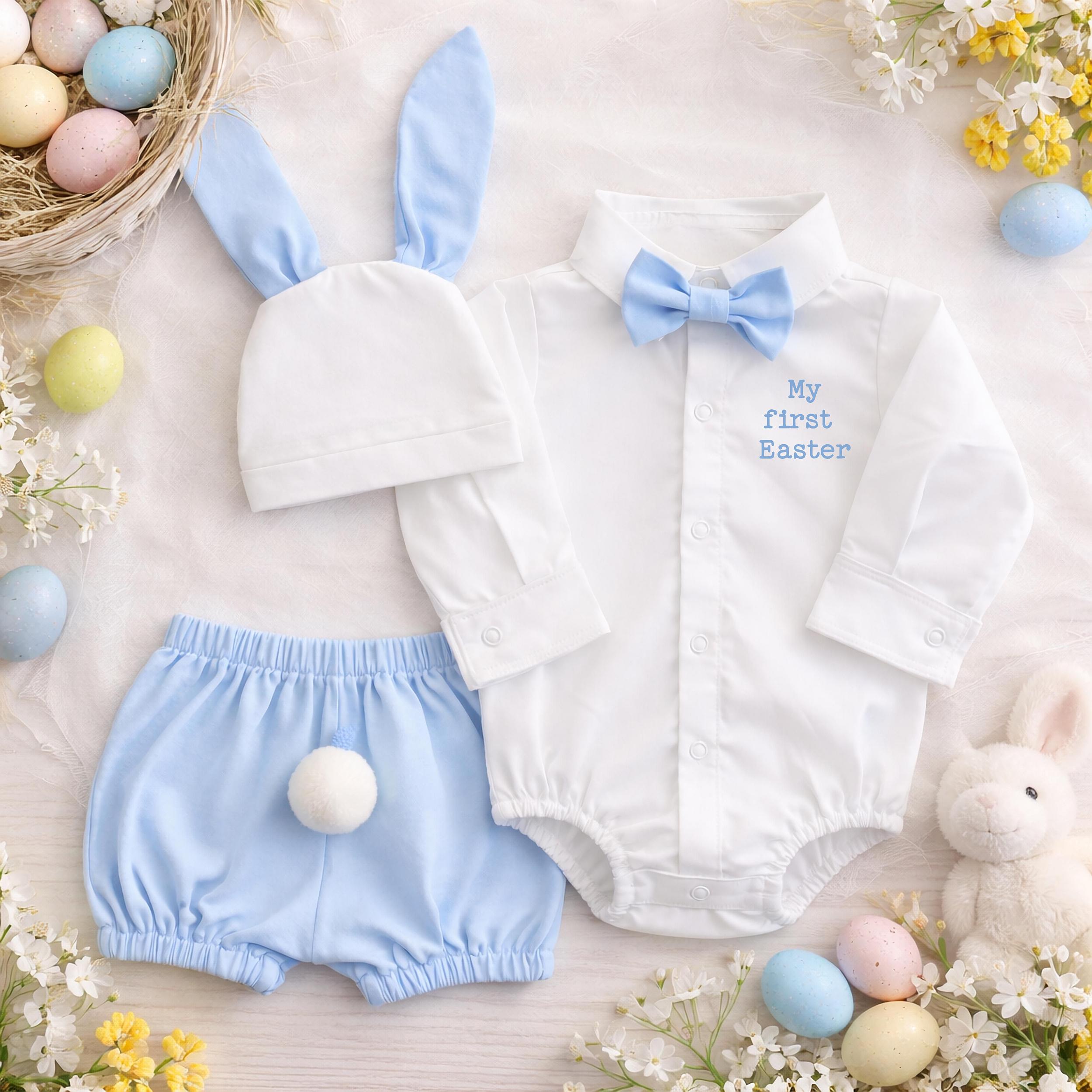 Robe Bébé Fille à Manches Longues Avec Oreilles De Lapin - Taille 0-4 Mois - Jaune - Neuf Avec étiquettes