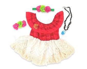 Infant Moana costume baby Moana costume baby girl Halloween costume baby Halloween costume hawaiian Halloween costume for baby girl