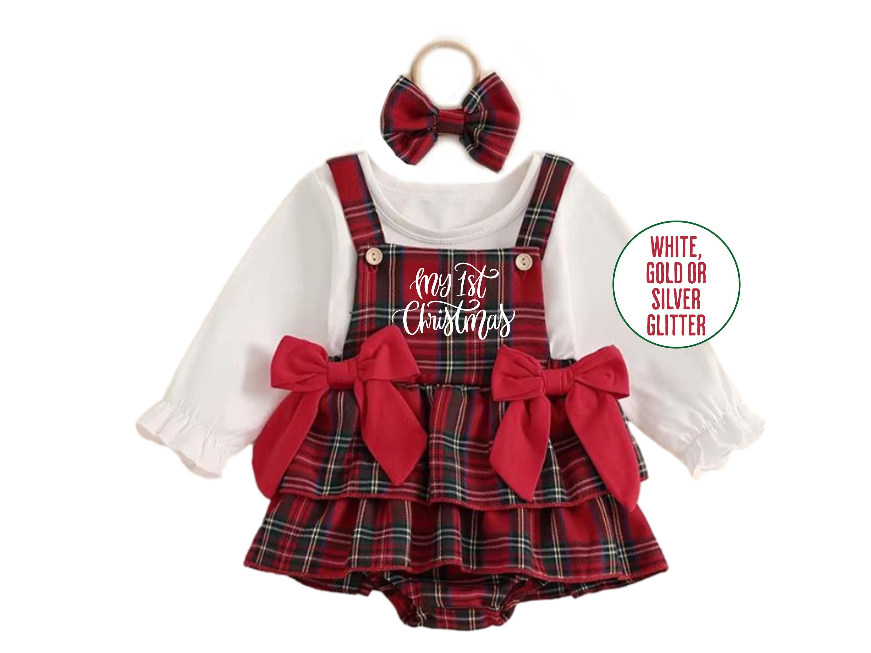 Plaid Baby Christmas Dress - Etsy