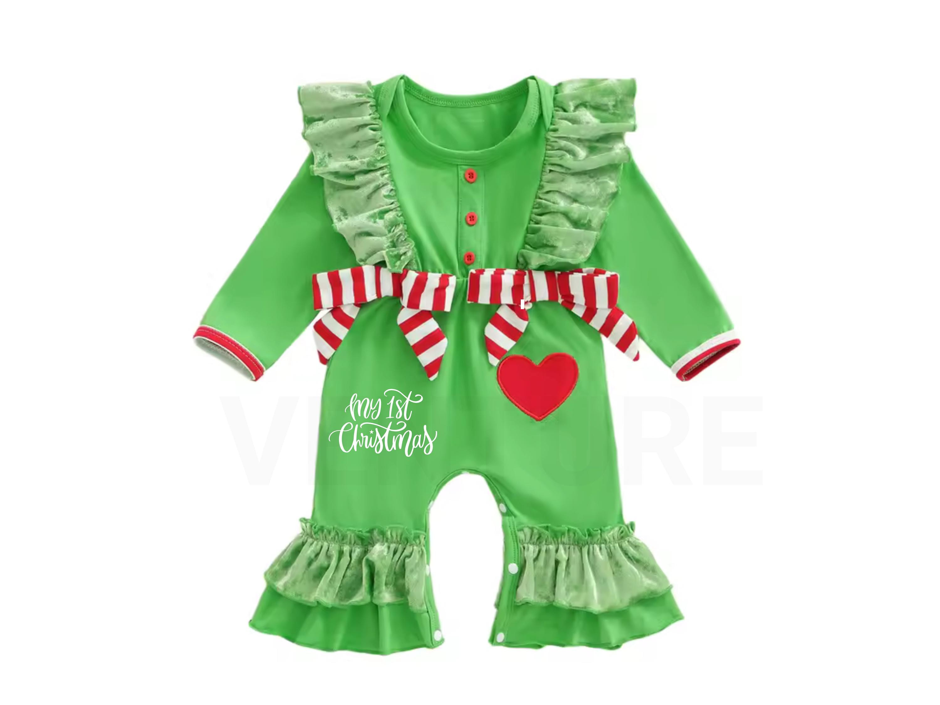 Infant Christmas Dress Green - Etsy