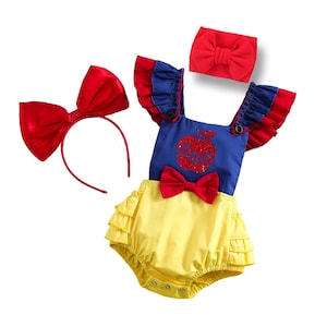 Snow White first birthday outfit for baby girl Snow White birthday outfit Snow white birthday costume baby Snow White costume for baby girl