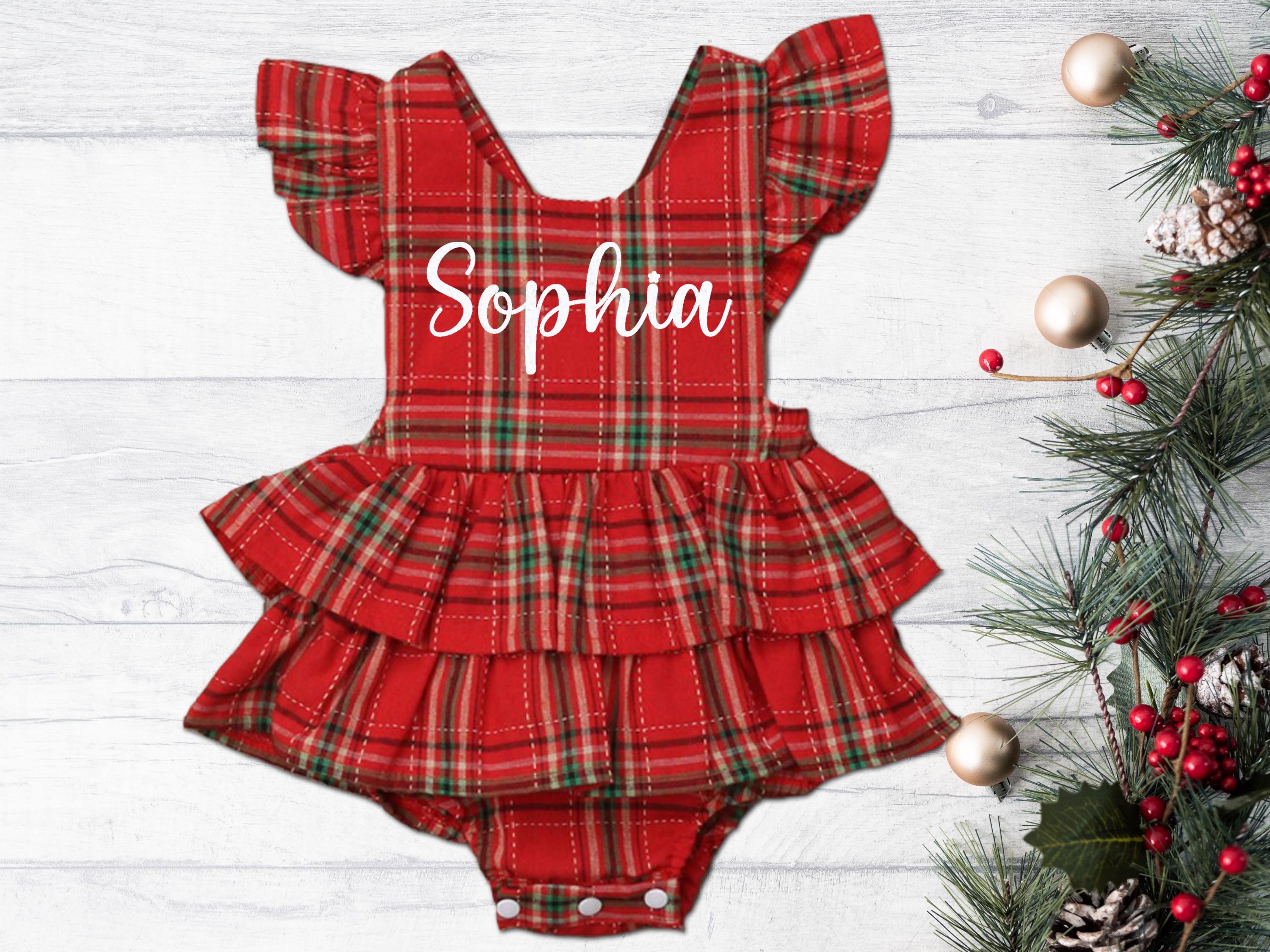 white christmas dresses Tartan Tidings Plaid Petal Dress main image 0