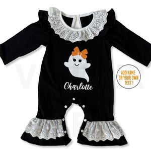 Custom Infant girl Halloween romper newborn cute Halloween romper baby girl Halloween outfit newborn Halloween outfit