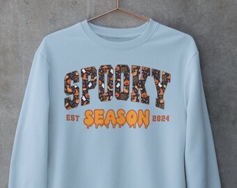 Spooky Season Sweater and T-Shirt Stay Spooky Halloween Sweatshirt Halloween Gift Women's Halloween Shirt Ghost Halloween Apparel