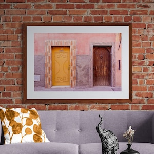 Morocco Doors Photo, Old Doors Photo, Moroccan Art, Moroccan Wall Decor, Moroccan Architecture, African Art, Old Doors in Marrakesh Art
