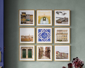 Porto Portugal Photo Set: European Architecture Gallery Wall Art