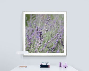 Lavender Photograph, Girl Nursery Art, Pastel Purple Photo, Mint Green Photo, Purple Green Art, Floral Wall Art, Purple Flower Photo