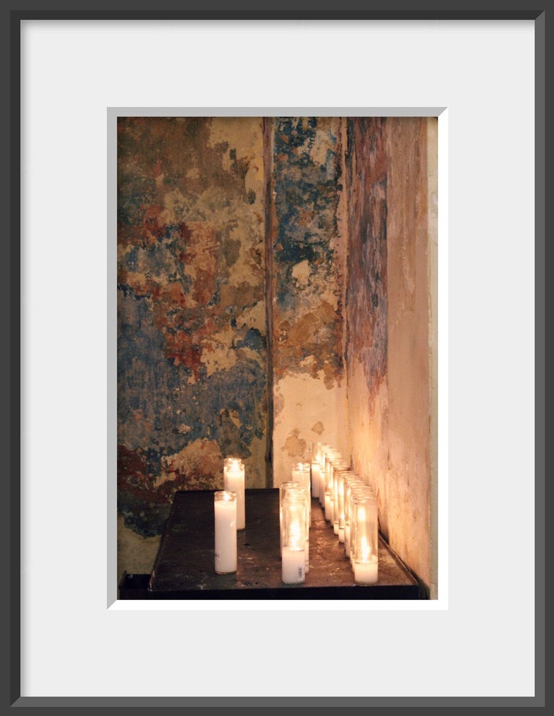 Cathedral Candles Candles Photograph Urban Decay Wall Art Etsy