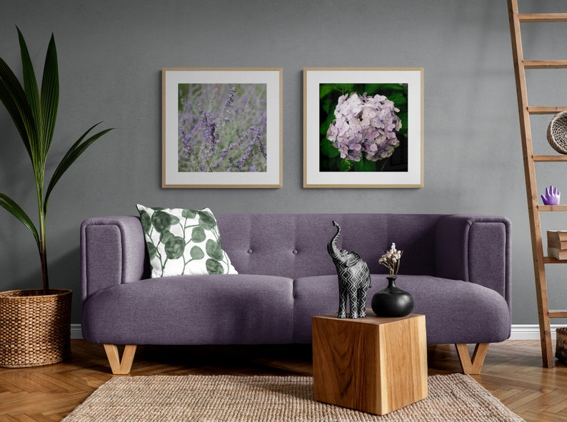 Lavender Photograph, Girl Nursery Art, Pastel Purple Photo, Mint Green Photo, Purple Green Art, Floral Wall Art, Purple Flower Photo image 8