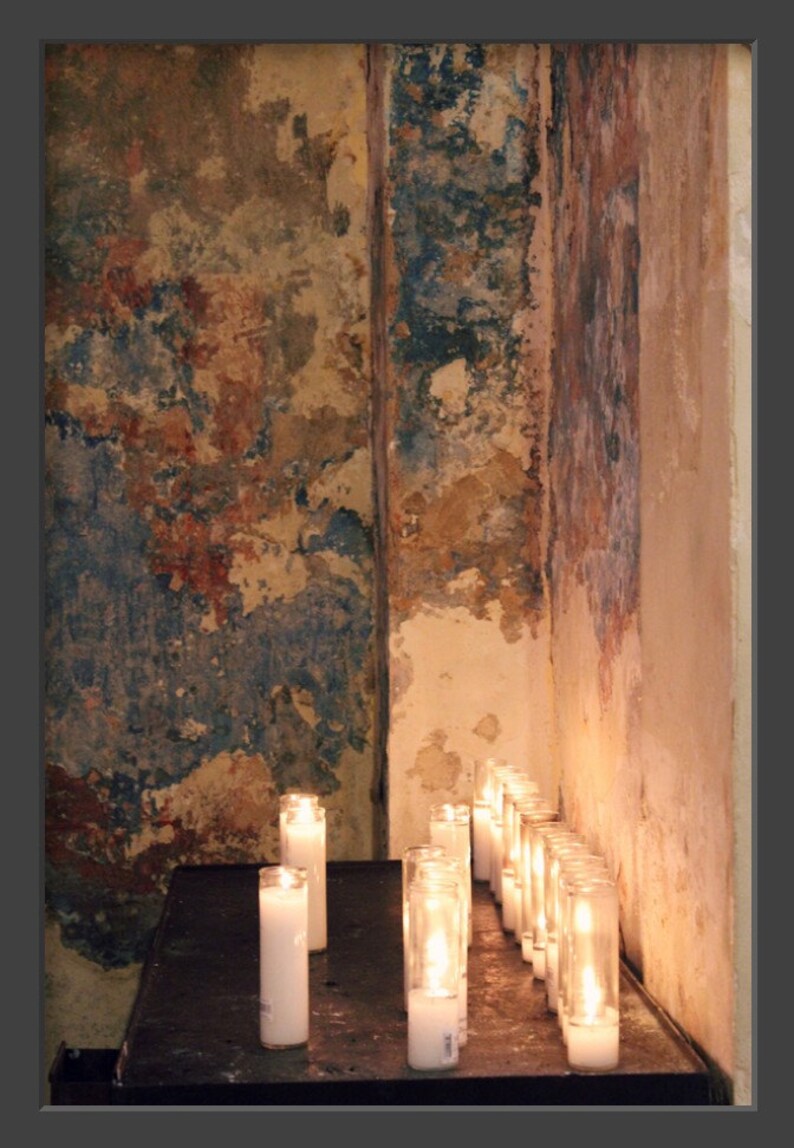 Cathedral Candles Candles Photograph Urban Decay Wall Art Etsy