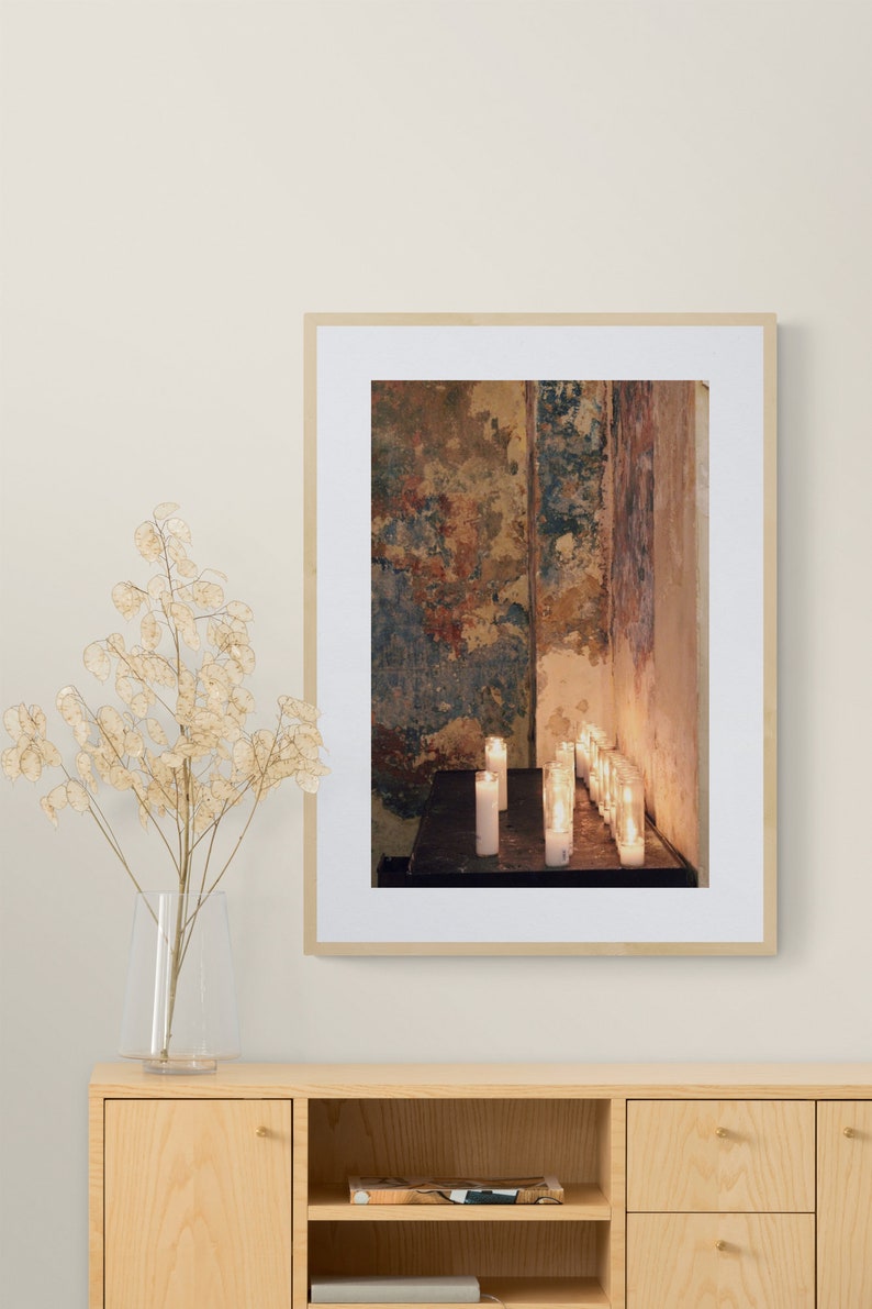 Cathedral Candles Candles Photograph Urban Decay Wall Art Etsy