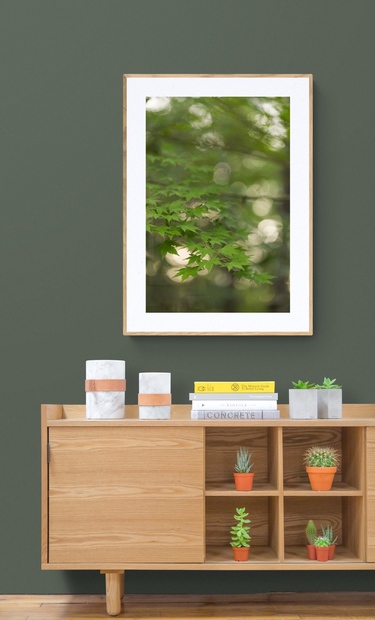 Surreal Art, Green Nature Art, Botanical Photo, Large Green Wall Art ...