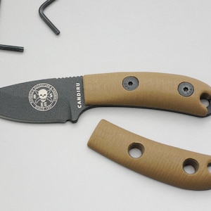 TKC G10 Handle for AK 5.5/6.5/8 and ESEE 5/6 - Blue & Black, 2X2