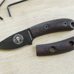 TKC G10 Handle for AK 5.5/6.5/8 and ESEE 5/6 - Blue & Black, 2X2
