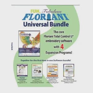 Floriani Embroidery Software Bundle: Digitizing, Quilting, Design Editing