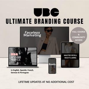 UBC 2025 Ultimate Branding Course Full Course with community Access and Master Resell Rights MRR Bonus Bundle