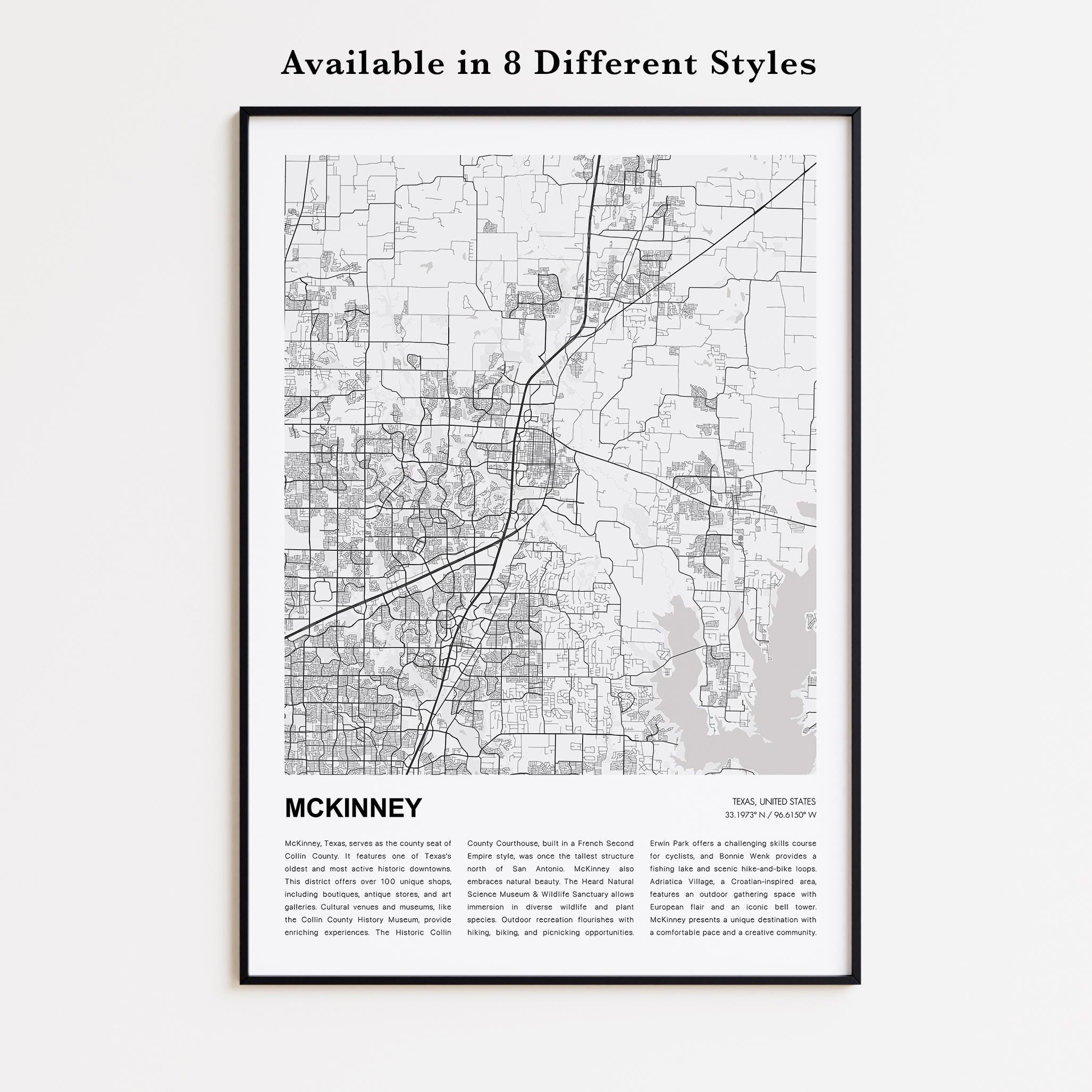 Mckinney Map Vintage - Etsy