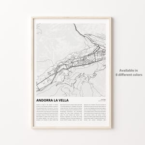 Andorra la Vella Karte, Andorra la Vella Karte, Andorra la Vella Wanddekor, Andorra la Vella, Einzugsgeschenk personalisiert