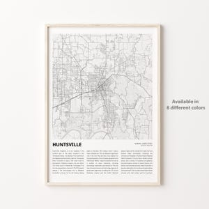 Huntsville Map Print, Huntsville Map Print, Huntsville Map Print, Huntsville Map Print, Huntsville Alabama, Housewarming Geschenk