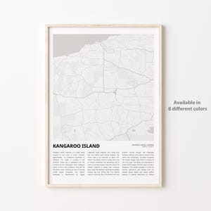 Kangaroo Island Karte, Kangaroo Island Map Print, Kangaroo Island Map Print, Kangaroo Island Map, Kangaroo Island Map, Housewarming Geschenk